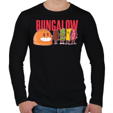 PRINTFASHION Bungalow - Férfi hosszú ujjú póló - Fekete férfi póló