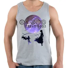 PRINTFASHION BUNGO Stray Dogs - Férfi atléta - Sport szürke atléta, trikó