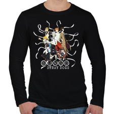 PRINTFASHION Bungo Stray Dogs - Férfi hosszú ujjú póló - Fekete férfi póló
