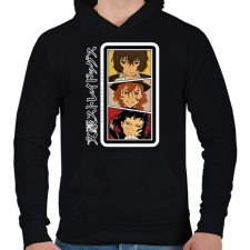 PRINTFASHION Bungo Stray Dogs - Férfi kapucnis pulóver - Fekete férfi pulóver, kardigán