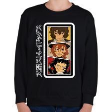 PRINTFASHION Bungo Stray Dogs - Gyerek pulóver - Fekete gyerek pulóver, kardigán