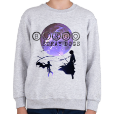 PRINTFASHION BUNGO Stray Dogs - Gyerek pulóver - Sport szürke gyerek pulóver, kardigán