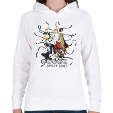 PRINTFASHION Bungo Stray Dogs - Női kapucnis pulóver - Fehér