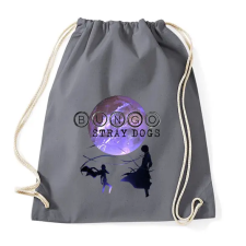 PRINTFASHION BUNGO Stray Dogs - Sportzsák, Tornazsák - Grafitszürke tornazsák