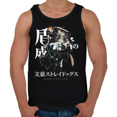 PRINTFASHION Bungou Stray Dogs - Férfi atléta - Fekete