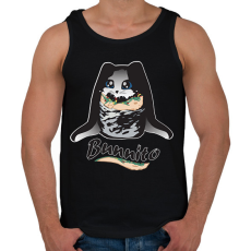 PRINTFASHION bunnito - Férfi atléta - Fekete