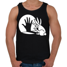 PRINTFASHION BUNNY - Férfi atléta - Fekete atléta, trikó