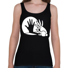 PRINTFASHION BUNNY - Női atléta - Fekete női trikó