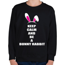 PRINTFASHION Bunny rabbit - Gyerek pulóver - Fekete