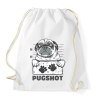 PRINTFASHION Bűnöző mopsz - Sportzsák, Tornazsák - Fehér