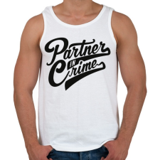 PRINTFASHION Bűntárs - Férfi atléta - Fehér atléta, trikó