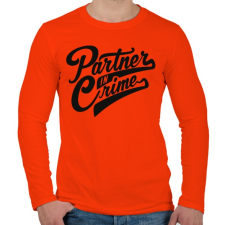 PRINTFASHION Bűntárs - Férfi hosszú ujjú póló - Narancs férfi póló