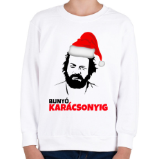 PRINTFASHION BUNYÓ KARÁCSONYIG - Gyerek pulóver - Fehér