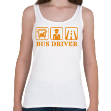 PRINTFASHION Bus driver - Női atléta - Fehér női trikó