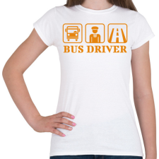 PRINTFASHION Bus driver - Női póló - Fehér női póló