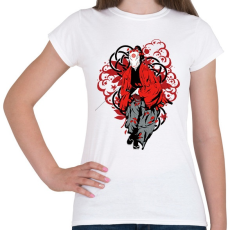 PRINTFASHION Bushido szamuráj - Női póló - Fehér