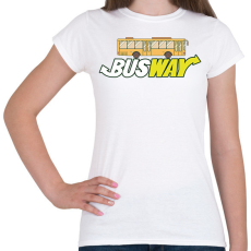 PRINTFASHION Busway - Női póló - Fehér