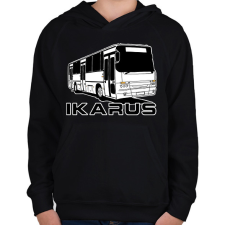 PRINTFASHION Busz - Gyerek kapucnis pulóver - Fekete gyerek pulóver, kardigán