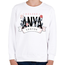 PRINTFASHION Büszke anya vagyok - fekete felirat - Gyerek pulóver - Fehér gyerek pulóver, kardigán
