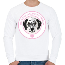 PRINTFASHION Büszke gazdi: Dalmata - Férfi pulóver - Fehér