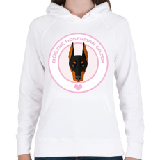 PRINTFASHION Büszke gazdi: Doberman - Női kapucnis pulóver - Fehér