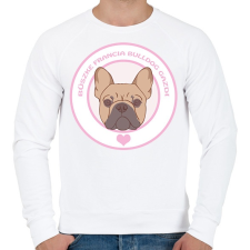 PRINTFASHION Büszke gazdi: Francia bulldog - Férfi pulóver - Fehér férfi pulóver, kardigán