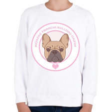 PRINTFASHION Büszke gazdi: Francia bulldog - Gyerek pulóver - Fehér gyerek pulóver, kardigán