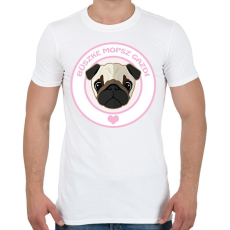 PRINTFASHION Büszke gazdi: Mopsz - Férfi póló - Fehér