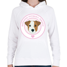PRINTFASHION Büszke gazdi: Pitbull - Női kapucnis pulóver - Fehér női pulóver, kardigán