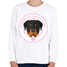 PRINTFASHION Büszke gazdi: Rottweiler - Gyerek pulóver - Fehér
