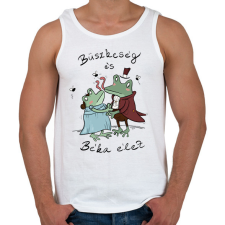 PRINTFASHION Büszkeség és béka élet - Férfi atléta - Fehér atléta, trikó