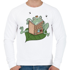 PRINTFASHION Büszkeség és békaélet - Férfi pulóver - Fehér