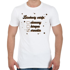 PRINTFASHION Büszkeség szintje - Férfi póló - Fehér