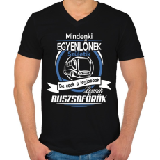 PRINTFASHION Buszsofőr - Férfi V-nyakú póló - Fekete