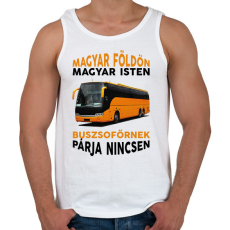 PRINTFASHION Buszsofőrnek párja nincsen - Férfi atléta - Fehér