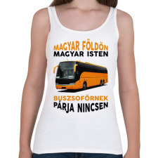 PRINTFASHION Buszsofőrnek párja nincsen - Női atléta - Fehér női trikó