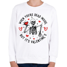 PRINTFASHION But it's Valentine's - Gyerek pulóver - Fehér gyerek pulóver, kardigán