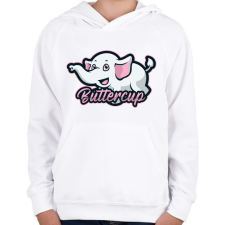 PRINTFASHION Buttercup - Gyerek kapucnis pulóver - Fehér gyerek pulóver, kardigán