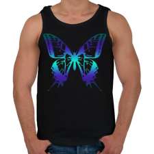PRINTFASHION Butterfly - Férfi atléta - Fekete atléta, trikó