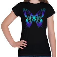 PRINTFASHION Butterfly - Női póló - Fekete női póló