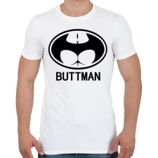 PRINTFASHION Buttman - Férfi póló - Fehér férfi póló