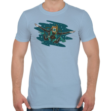 PRINTFASHION Búvár - Férfi póló - Világoskék férfi póló