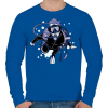 PRINTFASHION Búvár - Férfi pulóver - Királykék