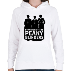 PRINTFASHION By Order of the Peaky Blinders - Fekete - Női kapucnis pulóver - Fehér
