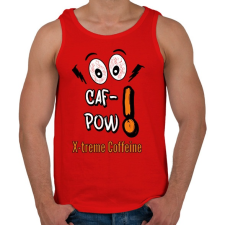 PRINTFASHION caf-pow - Férfi atléta - Piros atléta, trikó