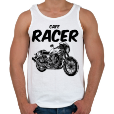 PRINTFASHION cafe racer - Férfi atléta - Fehér