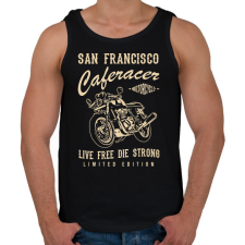 PRINTFASHION cafe racer - Férfi atléta - Fekete atléta, trikó