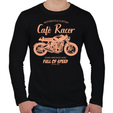 PRINTFASHION café racer - Férfi hosszú ujjú póló - Fekete