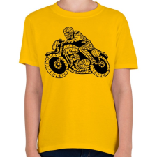 PRINTFASHION Cafe racer - Gyerek póló - Sárga gyerek póló