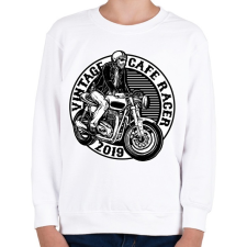 PRINTFASHION Cafe racer - Gyerek pulóver - Fehér gyerek pulóver, kardigán